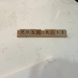 Scrabble Tile Nameplate Name Posh Boss